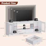 Stylish 148CM LED TV Stand with RGB Lights