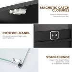 Glass Door Display Cabinet with Color Lights