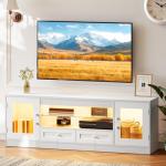 Stylish 148CM LED TV Stand with RGB Lights