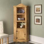 Mexican Solid Pine Corner Bookcase Display Unit