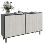 Modern Black Sideboard with Adjustable Shelves
