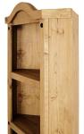 Mexican Solid Pine Corner Bookcase Display Unit