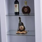 High Gloss Tall Display Cabinet with LED Lights