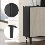 Modern Black Sideboard with Adjustable Shelves