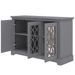 Galano Novara 3-Door Storage Cabinet in Cool Grey