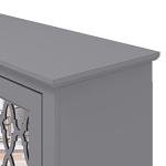 Galano Novara 3-Door Storage Cabinet in Cool Grey