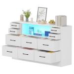 10-Drawer Fabric Chest with LED Lights