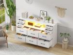 10-Drawer Fabric Chest with LED Lights