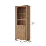 Stylish Oak Sideboard with LED Lights