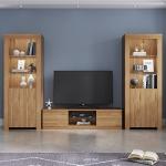 Stylish Oak Sideboard with LED Lights