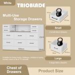 10-Drawer Fabric Chest with LED Lights