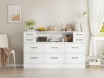 10-Drawer Fabric Chest with LED Lights