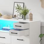 10-Drawer Fabric Chest with LED Lights