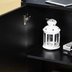 High Gloss Black Sideboard with Push-Open Drawers