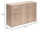 Stylish Alba Sideboard Cabinet with Drawers & Doors