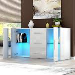 Panana High Gloss LED Sideboard with Drawers