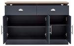 Kendal Slate Blue Oak Sideboard with Storage Drawers