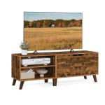 VASAGLE Rustic TV Stand with Adjustable Shelves