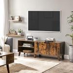 VASAGLE Rustic TV Stand with Adjustable Shelves