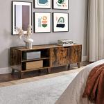 VASAGLE Rustic TV Stand with Adjustable Shelves