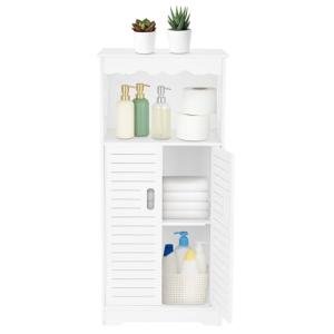 3-Tier Bathroom Storage Unit - White Organizer