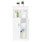3-Tier Bathroom Storage Unit - White Organizer