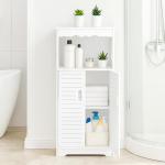 3-Tier Bathroom Storage Unit - White Organizer