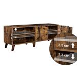 VASAGLE Rustic TV Stand with Adjustable Shelves