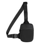 Black Sling Crossbody Bag for Travel and Sports