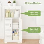 3-Tier Bathroom Storage Unit - White Organizer