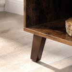 VASAGLE Rustic TV Stand with Adjustable Shelves