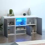 Modern Grey Sideboard with RGB LED Lights