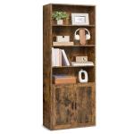 VASAGLE 6-Tier Tall Bookcase with Doors