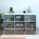 Modern Grey Sideboard with RGB LED Lights
