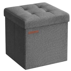 Dark Grey Storage Ottoman and Bench by SONGMICS