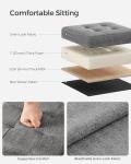Dark Grey Storage Ottoman and Bench by SONGMICS