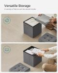 Dark Grey Storage Ottoman and Bench by SONGMICS
