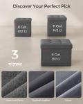 Dark Grey Storage Ottoman and Bench by SONGMICS