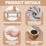 Exquilnova Light Gray Pouffe Foot Stool