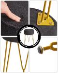 IBUYKE Velvet Round Footrest & Makeup Stool