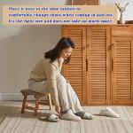 Aibiju Padded Wooden Footstool with Removable Cover
