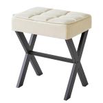 IBUYKE Stylish Square Makeup Stool with Footrest