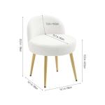 Elegant Gold Leg Makeup Vanity Stool Chair