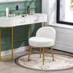 Elegant Gold Leg Makeup Vanity Stool Chair