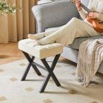IBUYKE Stylish Square Makeup Stool with Footrest