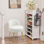 Elegant Gold Leg Makeup Vanity Stool Chair