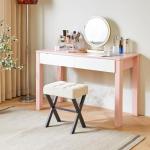 IBUYKE Stylish Square Makeup Stool with Footrest