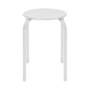 Harbour Housewares White Stackable Metal Stool