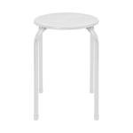 Harbour Housewares White Stackable Metal Stool