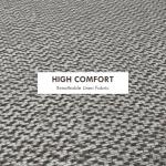 Light Grey Round Storage Stool with Padded Seat